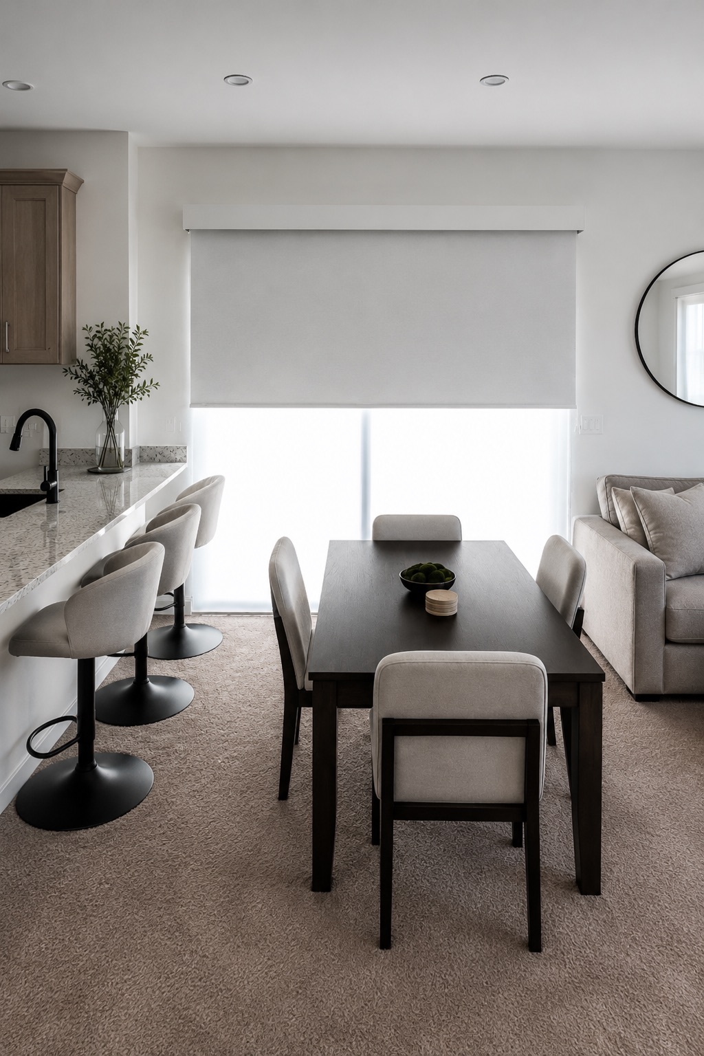 Motorized roller shades controlled by remote